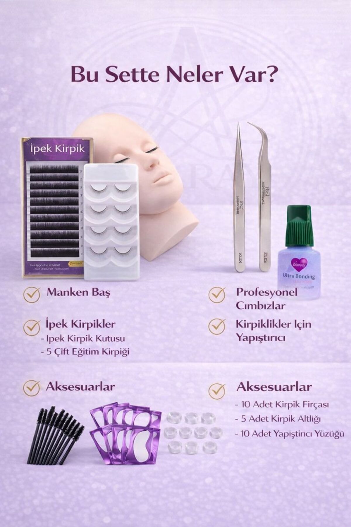 مجموعه آموزش اکستنشن مژه / مجموعه کامل — 98342707 — تصویر 2 از 5