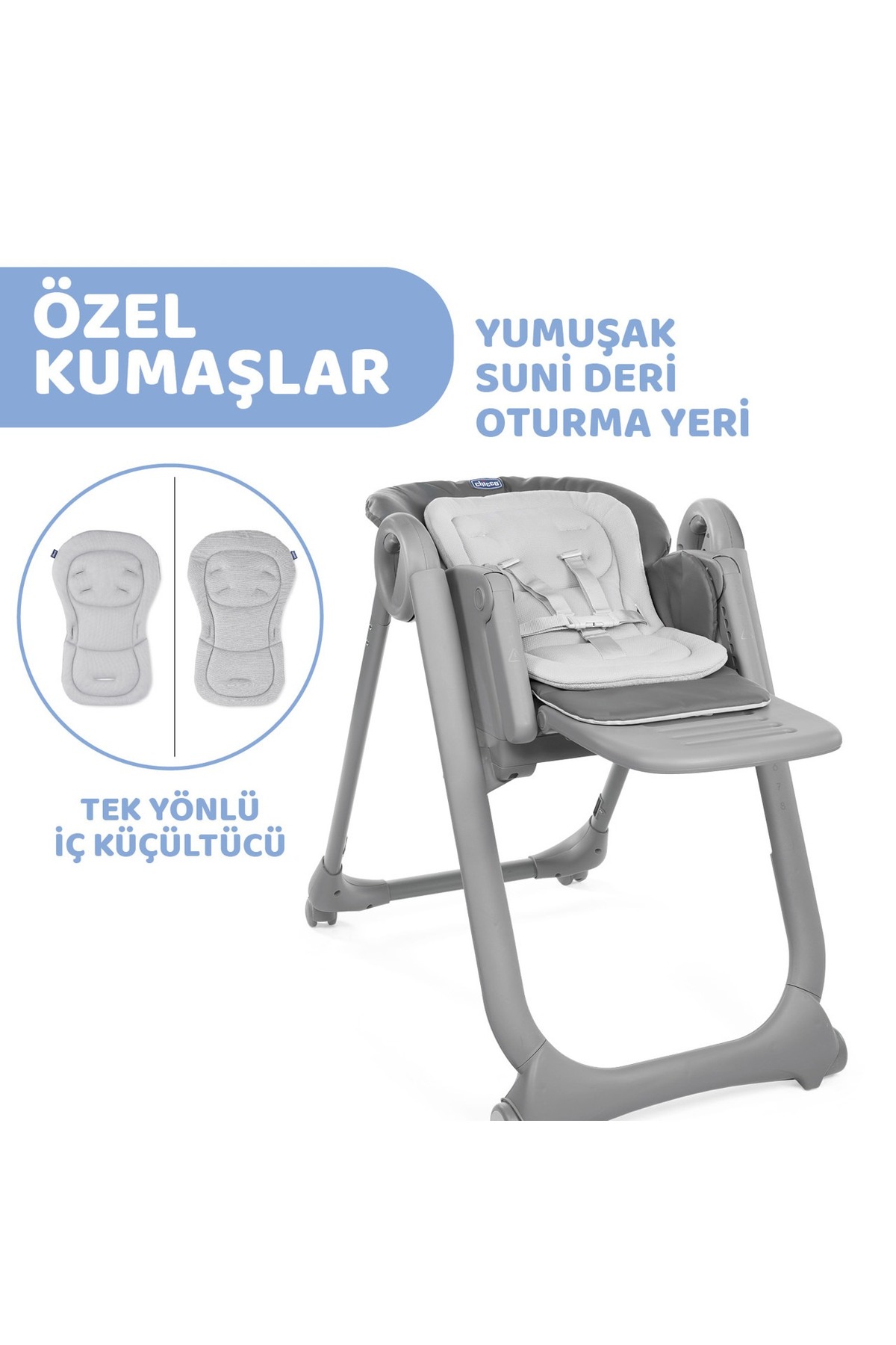 Chicco Polly Magic Mama Sandalyesi & Ana Kucağı Beslenme Seti HEDİYELİ fotoğrafı 4 (önizleme)