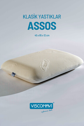 viscomavi Klasik Visco Yastık (ASSOS) Doğal Lifli Kılıflı | Astarlı | Dayanım...