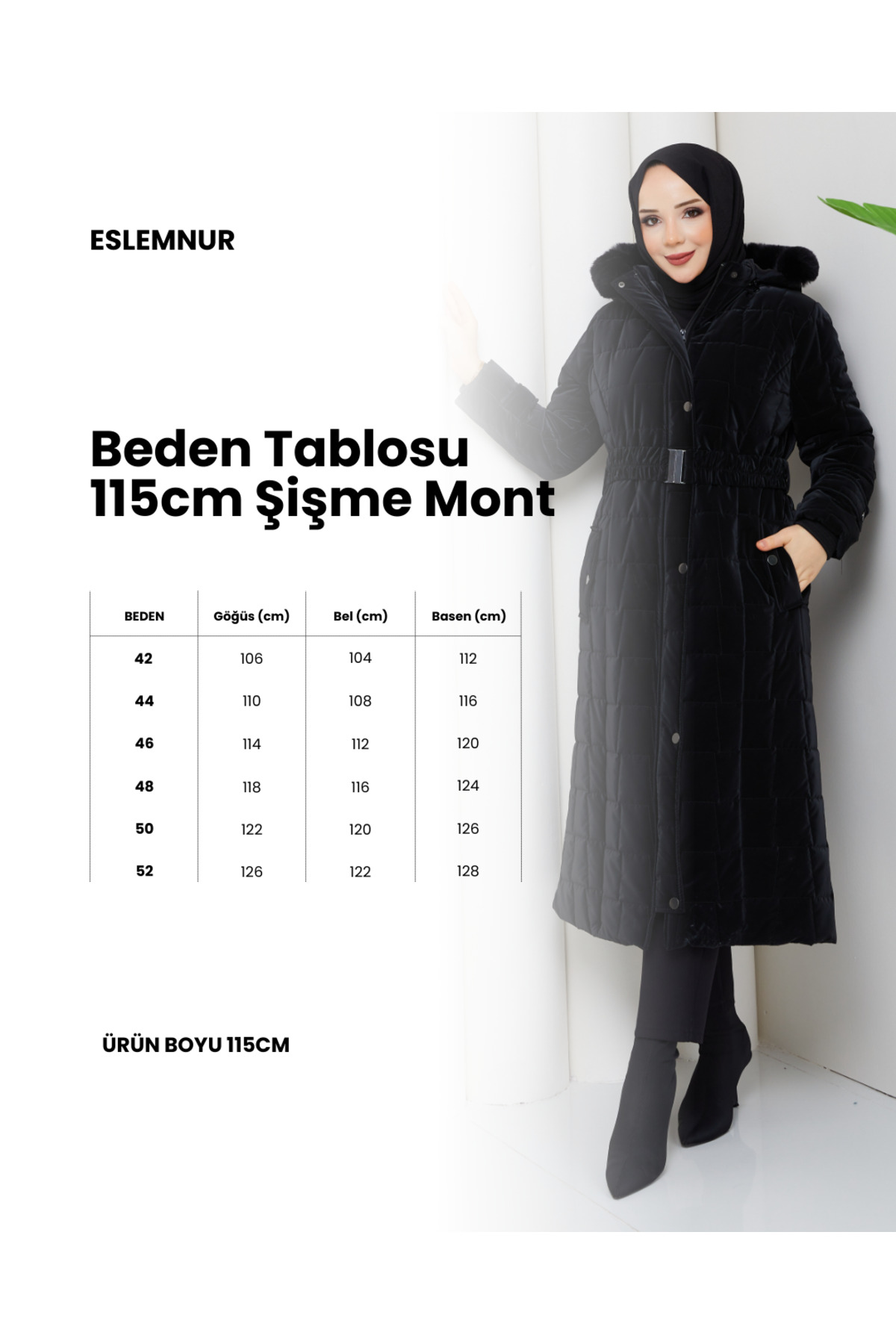 ESLEMNUR  NOVA KUMAŞ ŞİŞME MONT 115CM - Görsel 3