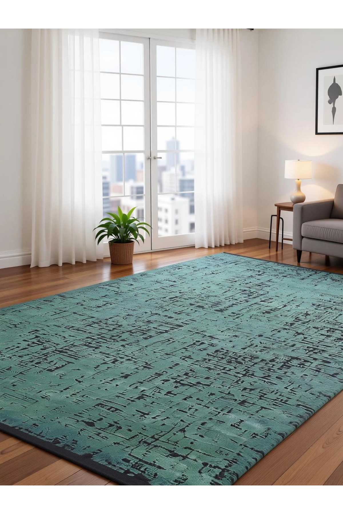 Merinos Halı Bamboo Lavi Serisi 34667 940 Tüm Ebatlar - Fiyatı