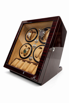 STAND MARKET Otomatik Saat Kurma Kutusu Watch Winder Piano Brown 8 5