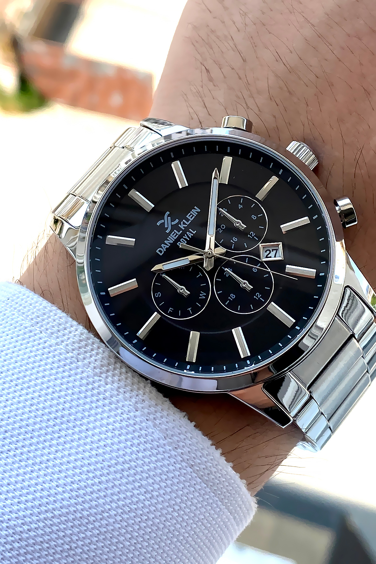 Daniel Klein  Özel Seri %100 Orijinal 24 Ay Garantili Çelik Gümüş Renk Su Geçirmez Erkek Kol Saati Bileklik - Görsel 3