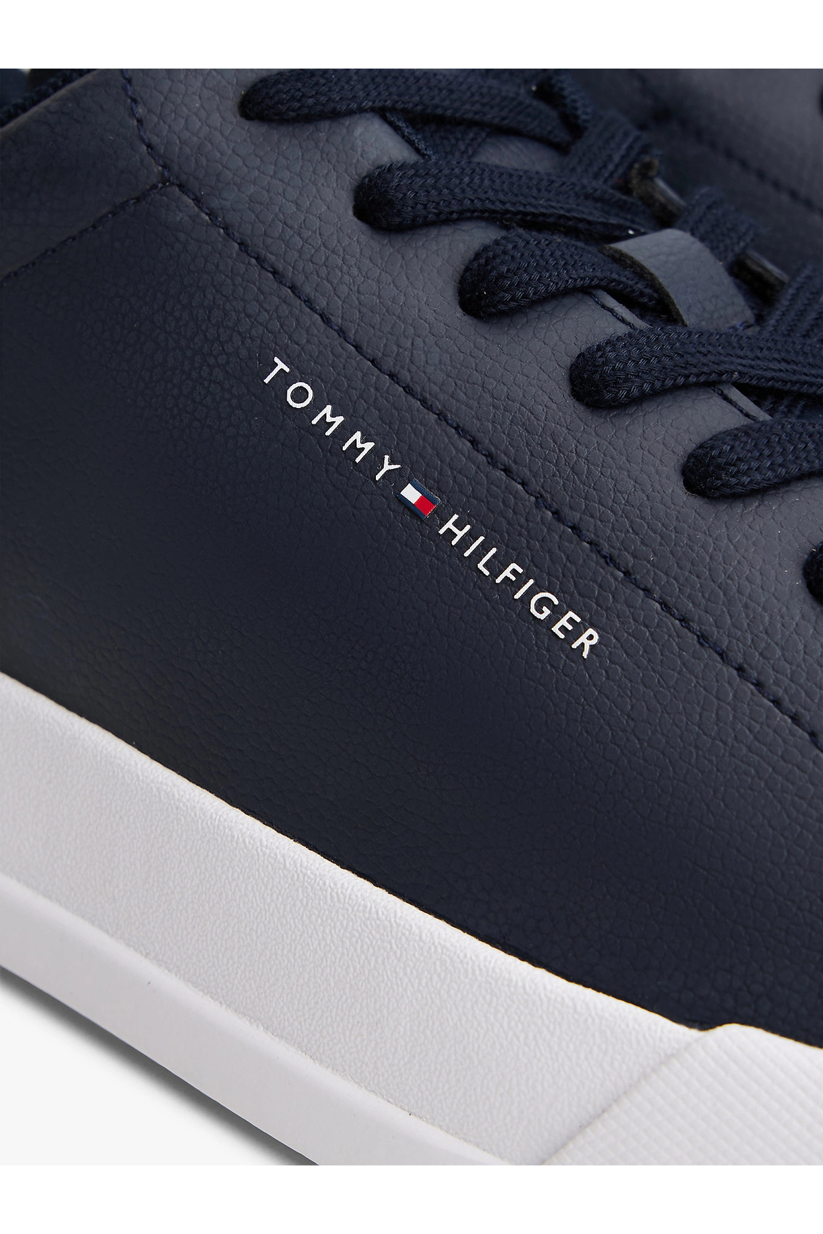 Tommy Hilfiger  TH COURT LTH DETAIL ESS Erkek lacivert Sneaker FM0FM05367DW5 - Görsel 5