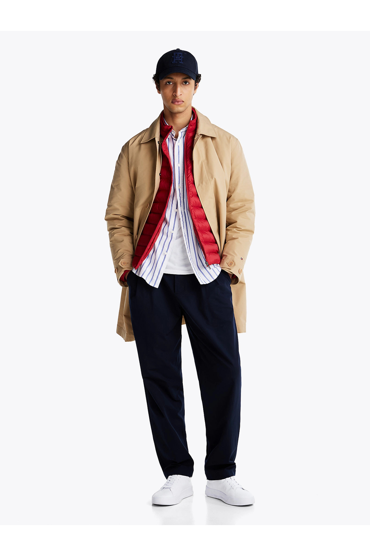 Tommy Hilfiger  Court Leather Erkek Beyaz Spor Ayakkabı - Görsel 7