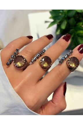 Ceso Accesories Zultanit Taşlı Bronz Yüzük