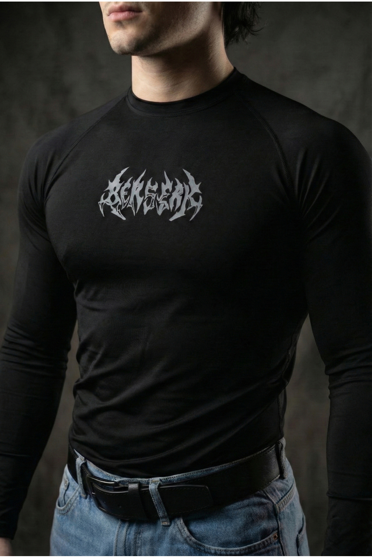 Liber Berserk - Uzun Kollu Compression T-shirt (SİYAH)