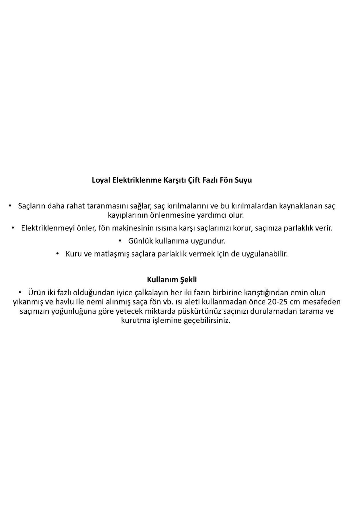 Isı Koruyucu Fön Suyu Çift Fazlı Elektriklenme Karşıtı Saç Spreyi Mavi — LYLFN01 — تصویر 6 از 6