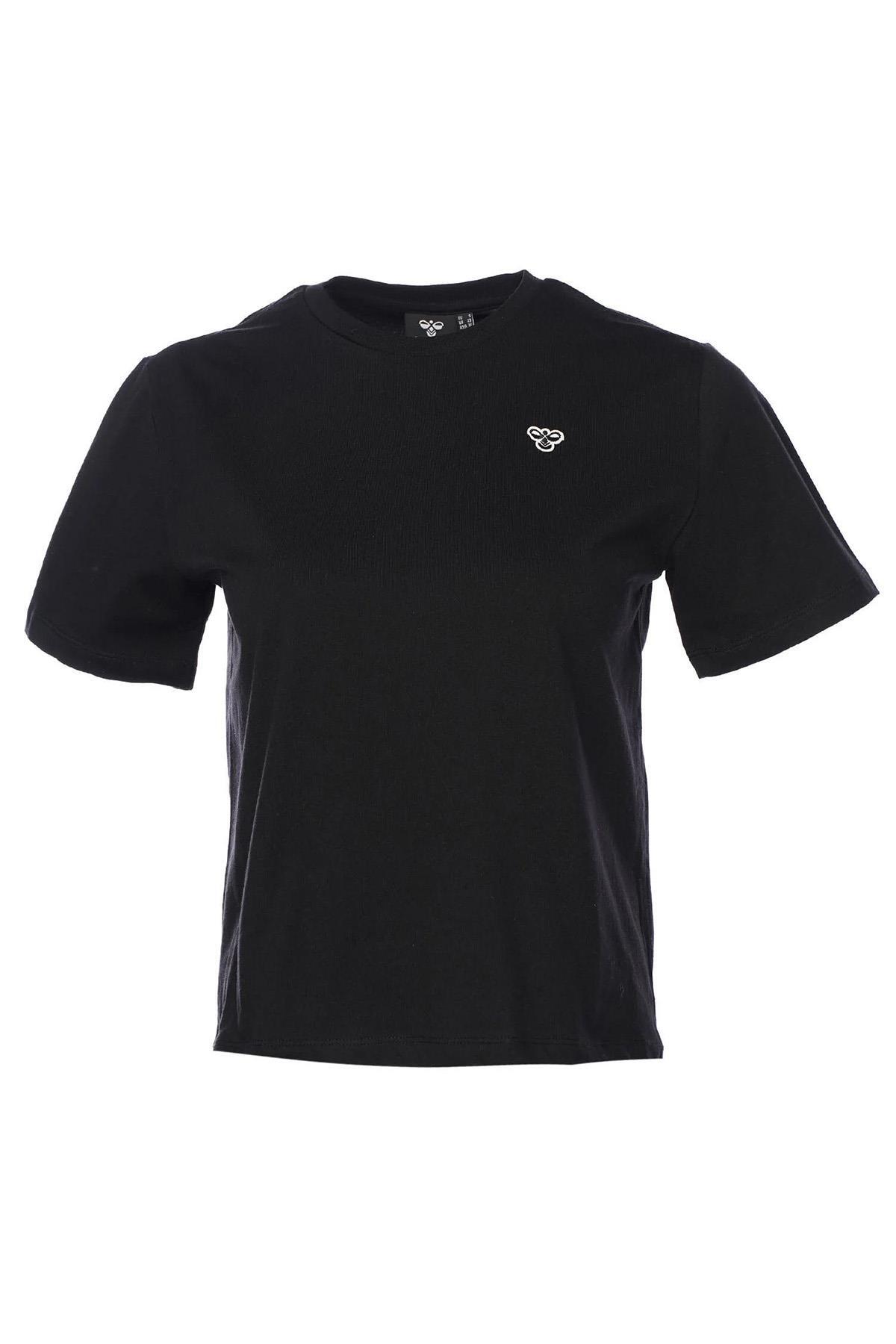 hummel T-Ic Icona Regular 911867-2001 Siyah Kadın Casual T-Shirt görsel 3