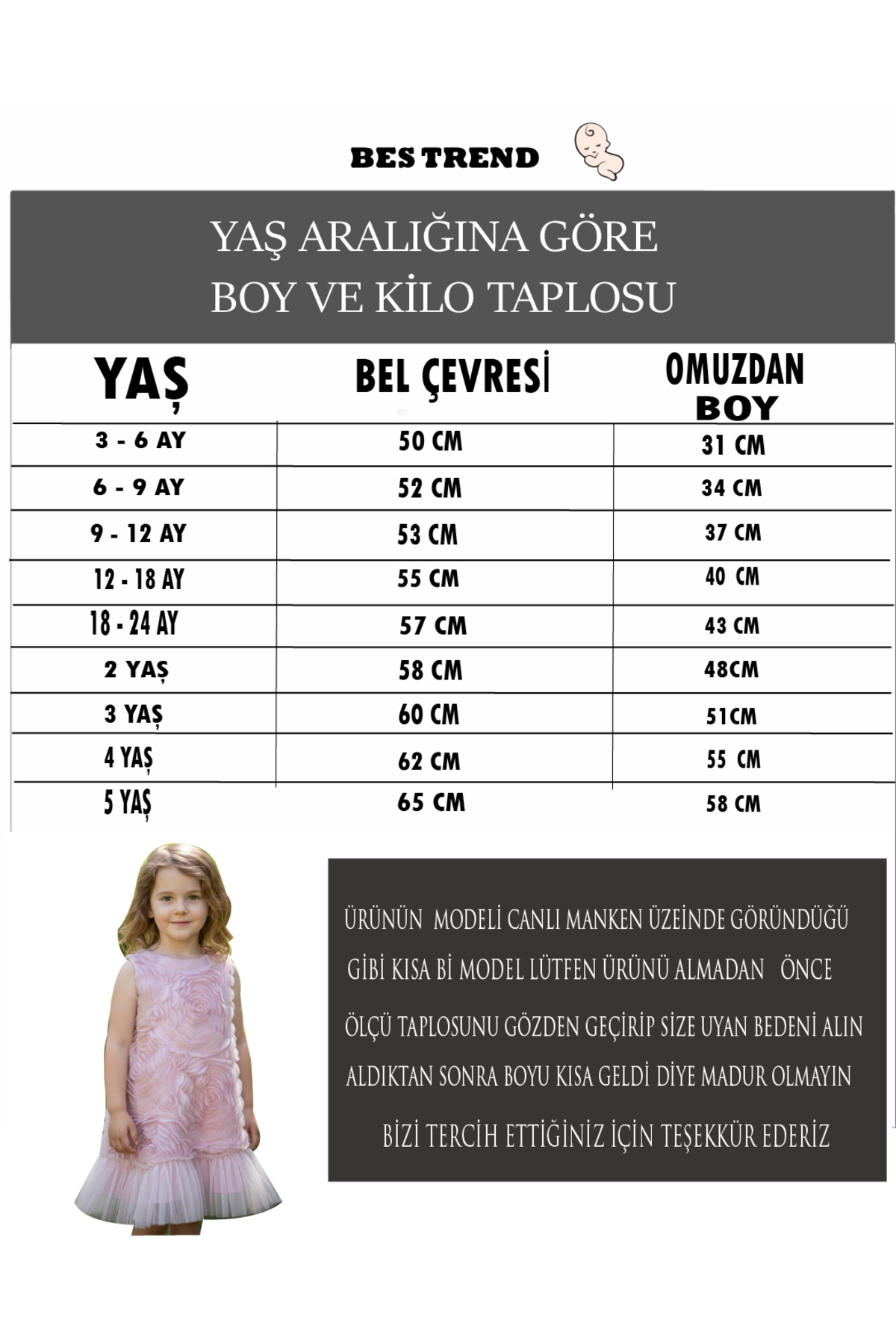 BİLGEN Style Kız Çocuk Elbise Gül Desenli Party Doğum Günü Özel Günler İçin fotoğrafı 3 (önizleme)