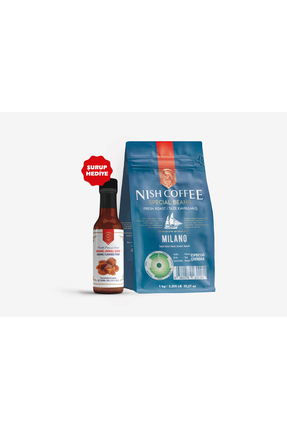 Nish Coffee Nish Espresso Milano 1 kg - Çekirdek + Karamel Şurup Hediyeli