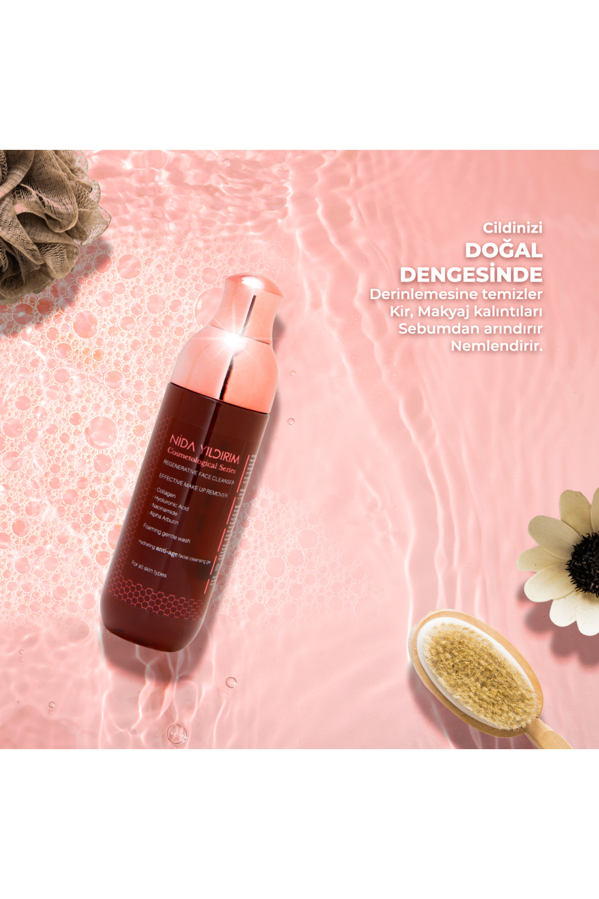 NİDA YILDIRIM Yüz temizleyici JEL REGENERATIVE FACE CLEANSER EFECTİVE MAKE UP REMOVER — sn25