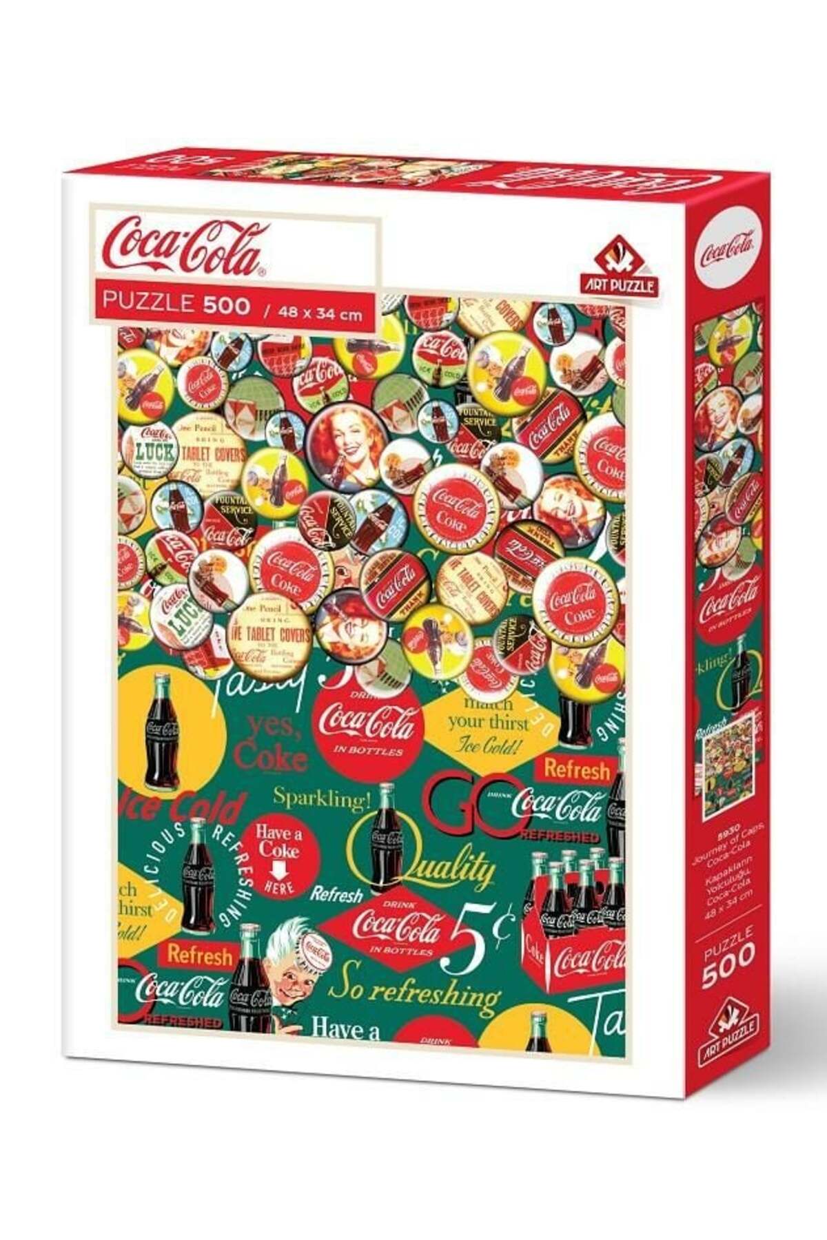 Art Puzzle Coca-Cola Kapakların Yolculuğu 500 Parça Puzzle