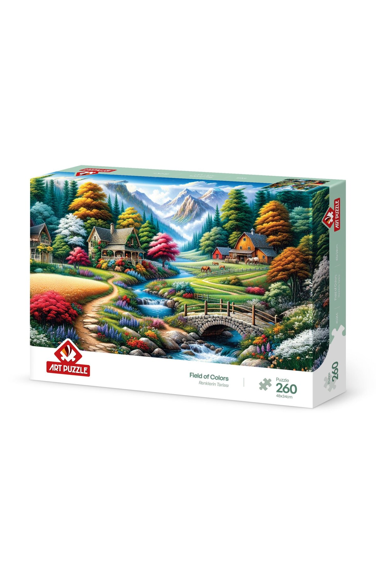 ペン画　30x40cm Art Puzzle Renklerin Tarlası 260 Parça Puzzle - Fiyatı, Yorumları