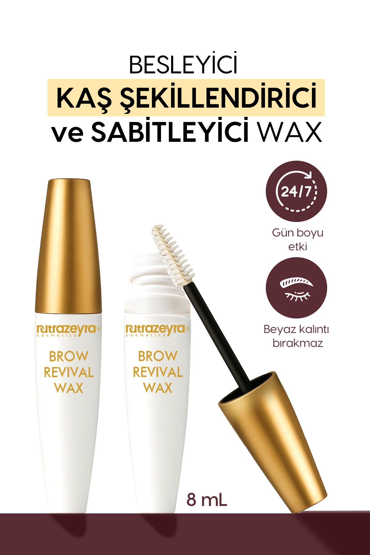 Kaş Sabitleyici Wax Brow Revival Wax 8 ml — مشکی NTZKMW