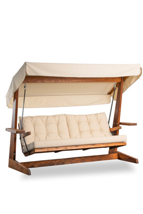Aida Swings Viva 2400 4 Kişilik Ahşap Bahçe Salıncağı, Balkon ve Teras Salınc...