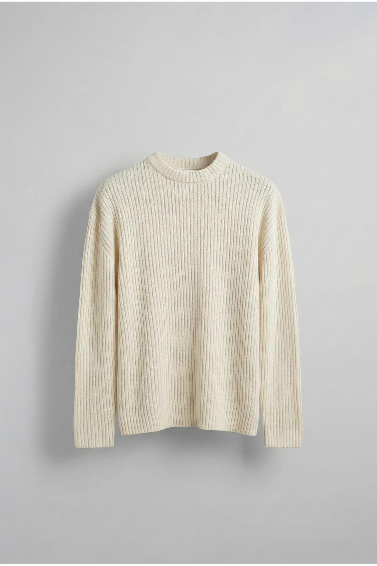 ablukaonline Erkek Regular Fit Kazak Bej