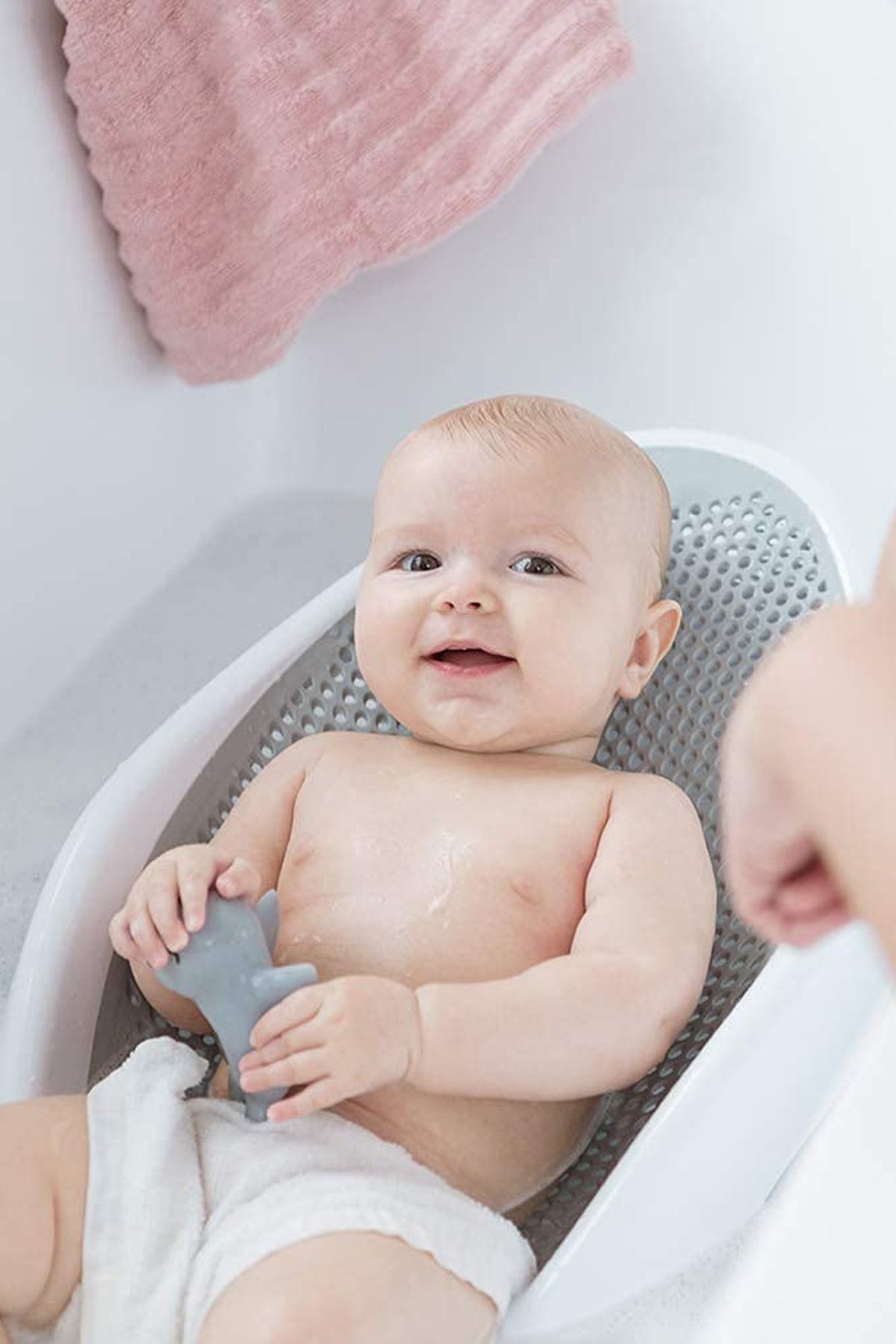 Meleni Home Soft Bebek Küveti – Silikon Fileli Bebek Yıkama Banyo Küveti, Bebek Banyo Oturağı 4 Sünger Hediyeli fotoğrafı 3 (önizleme)