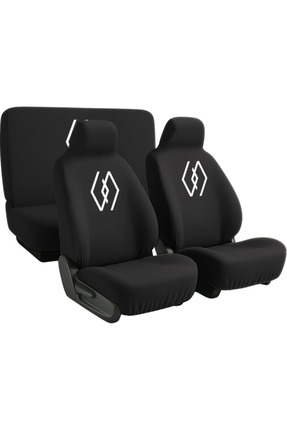 Mirsepet Clio Uyumlu Araba Koltuk Kılıfı Servis Kılıfı 4 Parça Takım Yeni Log...