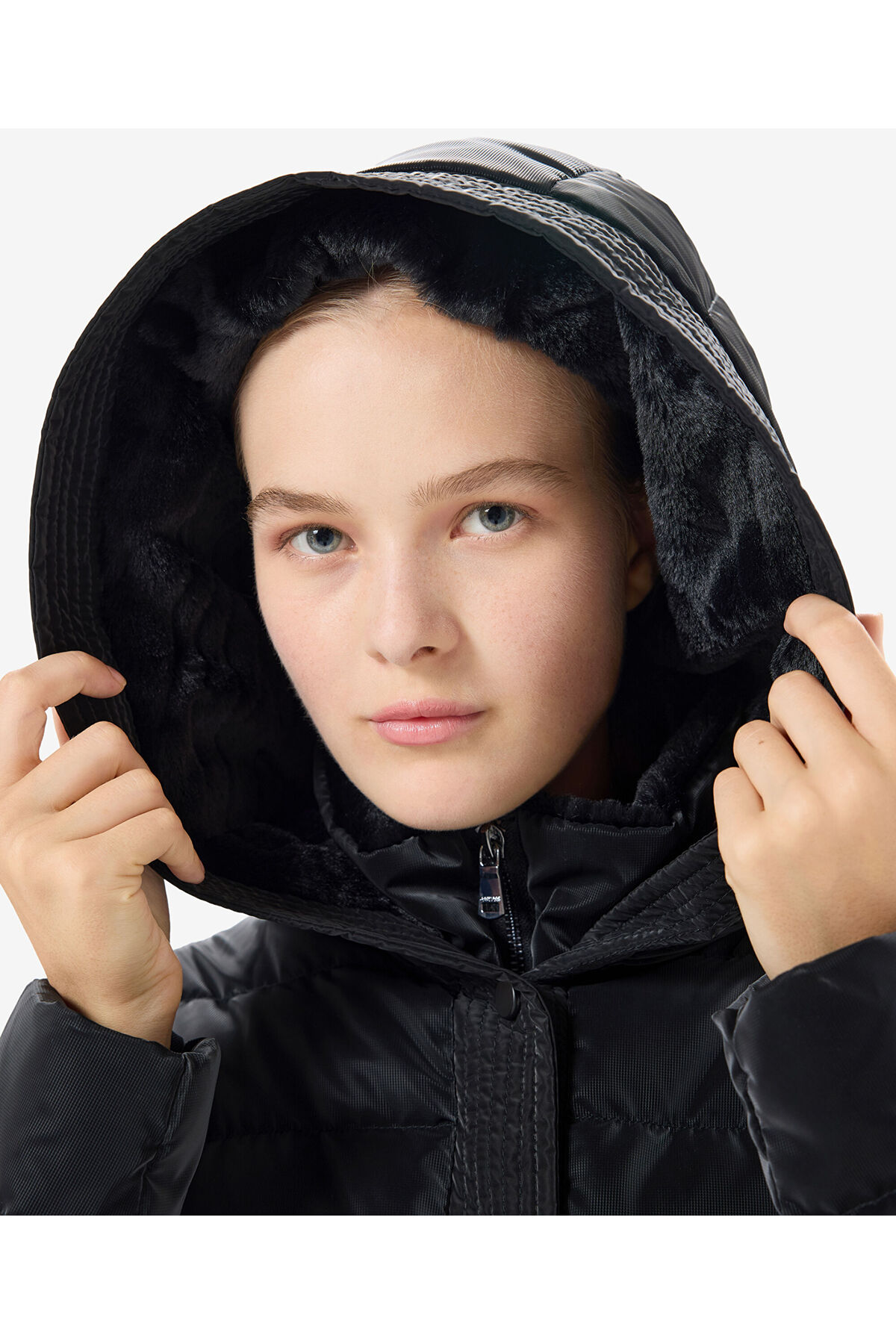 Greyder  Kadın Siyah Suya Dayanıklı Kaz Tüyü Mont 5K2TM84027 - Görsel 6