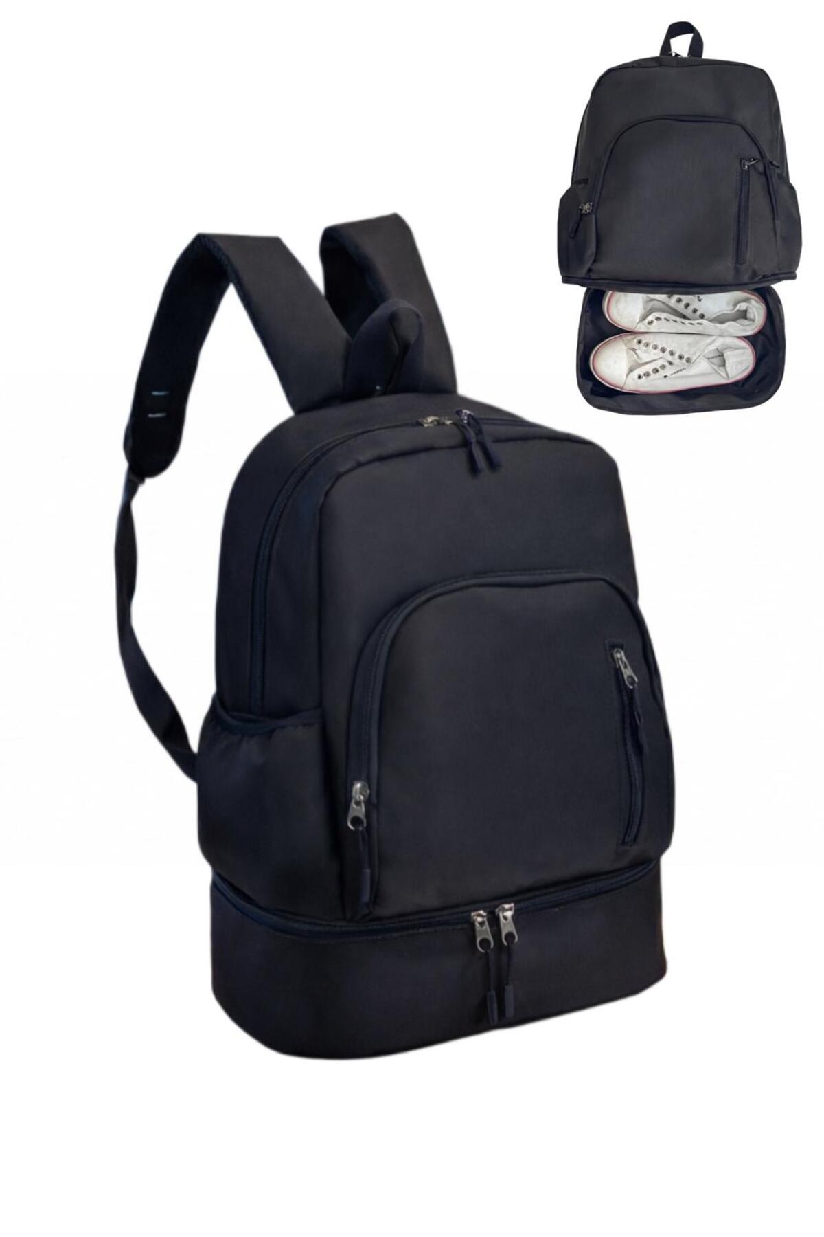 Genel Markalar  Sporcu Sırt Çantası - Ayakkabı Bölmeli , Tablet, Telefon Bölmeli , Su Geçirmez Sporcu Sırt Çantası - Görsel 2