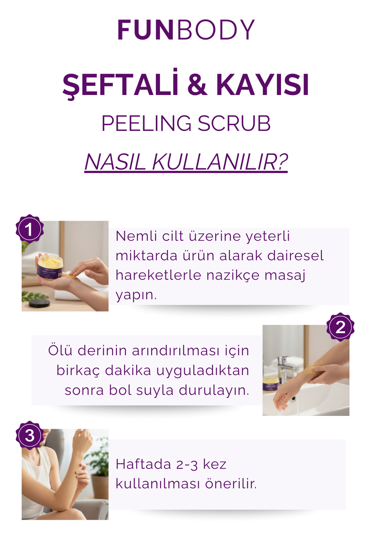 ŞEFTALİ & KAYISI PEELİNG SCRUB 250 ML 1 ADET — FUNKYS — تصویر 7 از 7