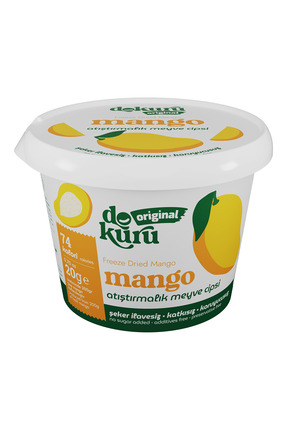 dokuru Mango Kuru Meyve Cipsi - Dondurularak Kurutulmuş Freeze Dried Çıtır Mango