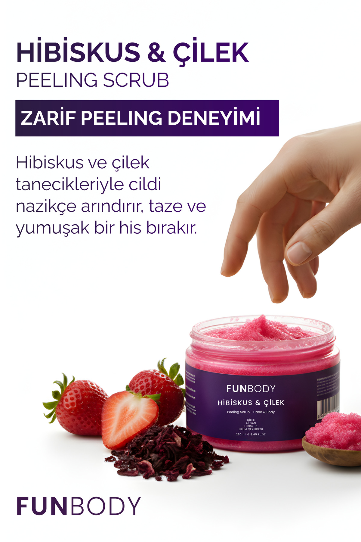 Scrup Body & Hand Peeling 250 Ml Hibiskus Çilek Aromalı — :::SCR — تصویر 7 از 8