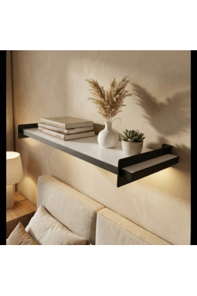 Serçedesign Tekli Dekoratif Duvar Rafı – Modern Tasarım, Kolay Montaj, 60x20 Cm