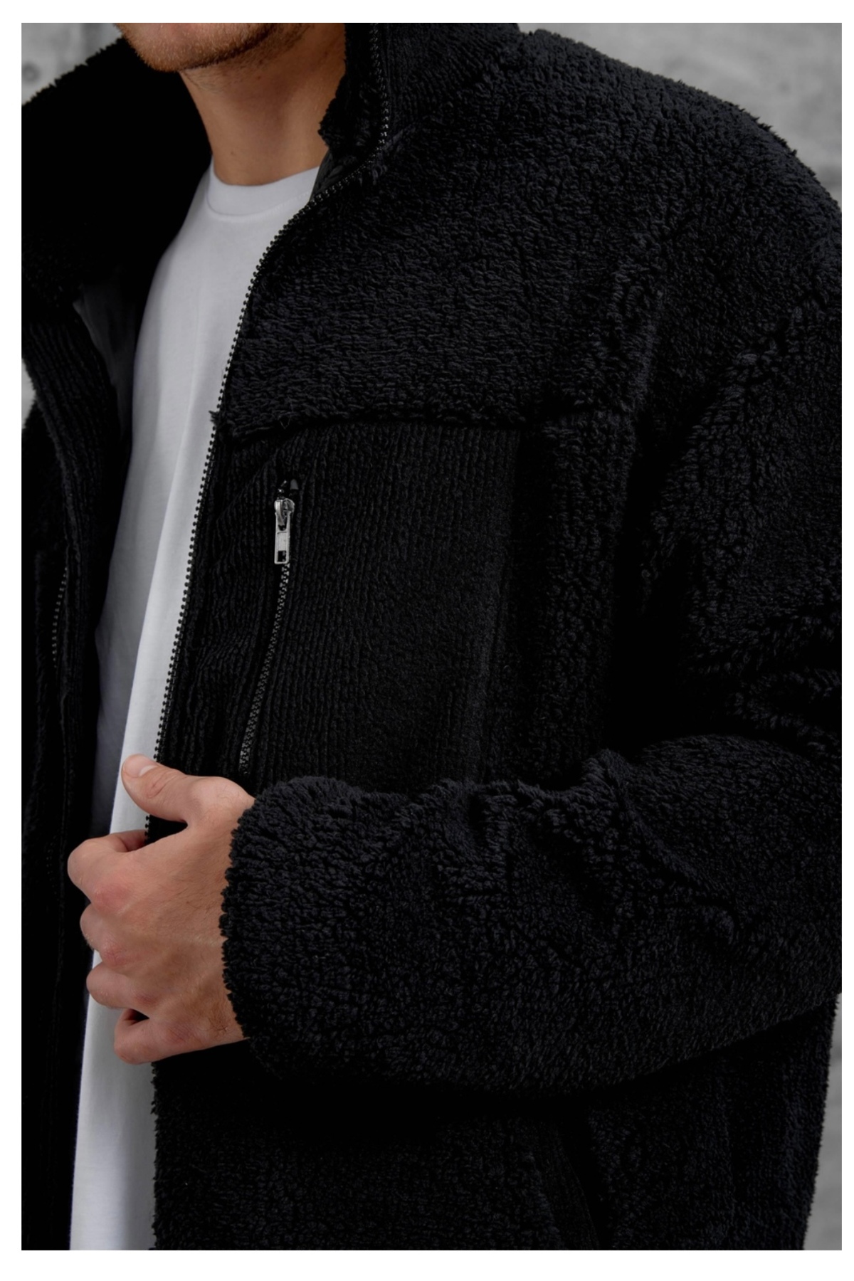 کاپشن مردانه یقه ایستاده | MATTİMODA LNS86076 TR - تصویر 3
