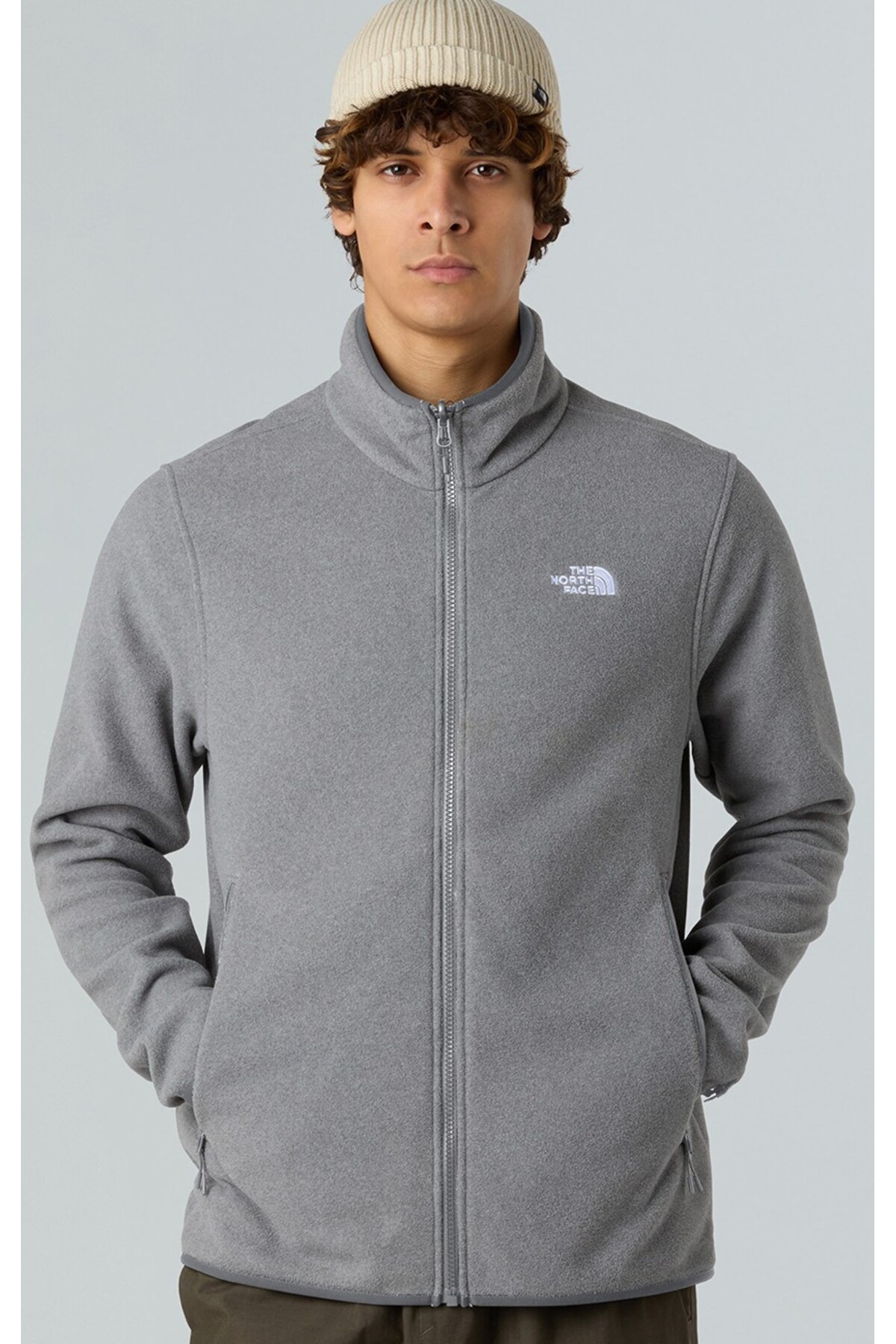 THE NORTH FACE نورث فیس M Glacier Fleece Jacket Erkek Outdoor Polar Ceket NF0A8D0RCQI1 Gri — رنگارنگ TYC91D6F36F47C040B3D48300