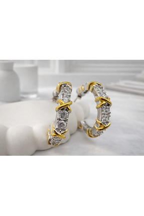 venosa jewellery CROSS MIX HALKA KÜPE