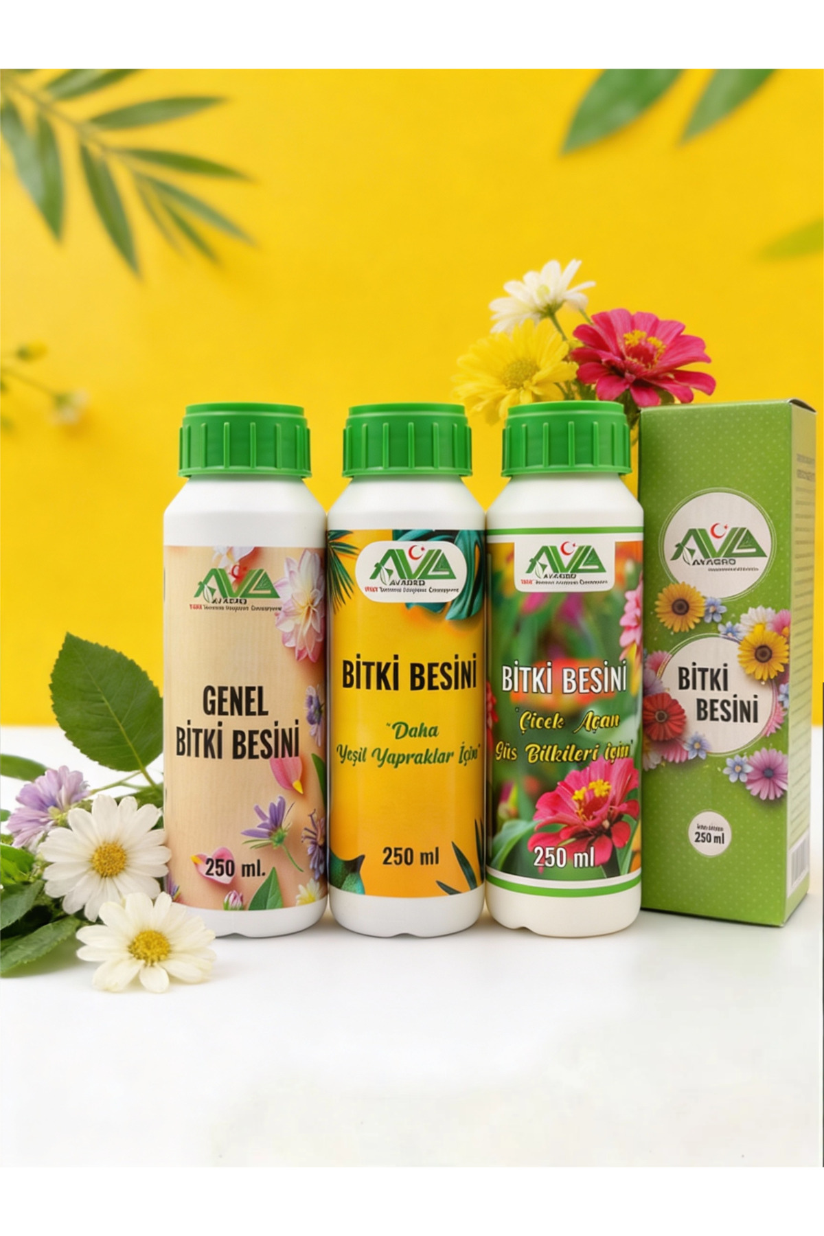 Plant Nutrient 3-Piece Set Quality - Effective - Dense Deluxe Plant Vitamin Feeder Fertilizer