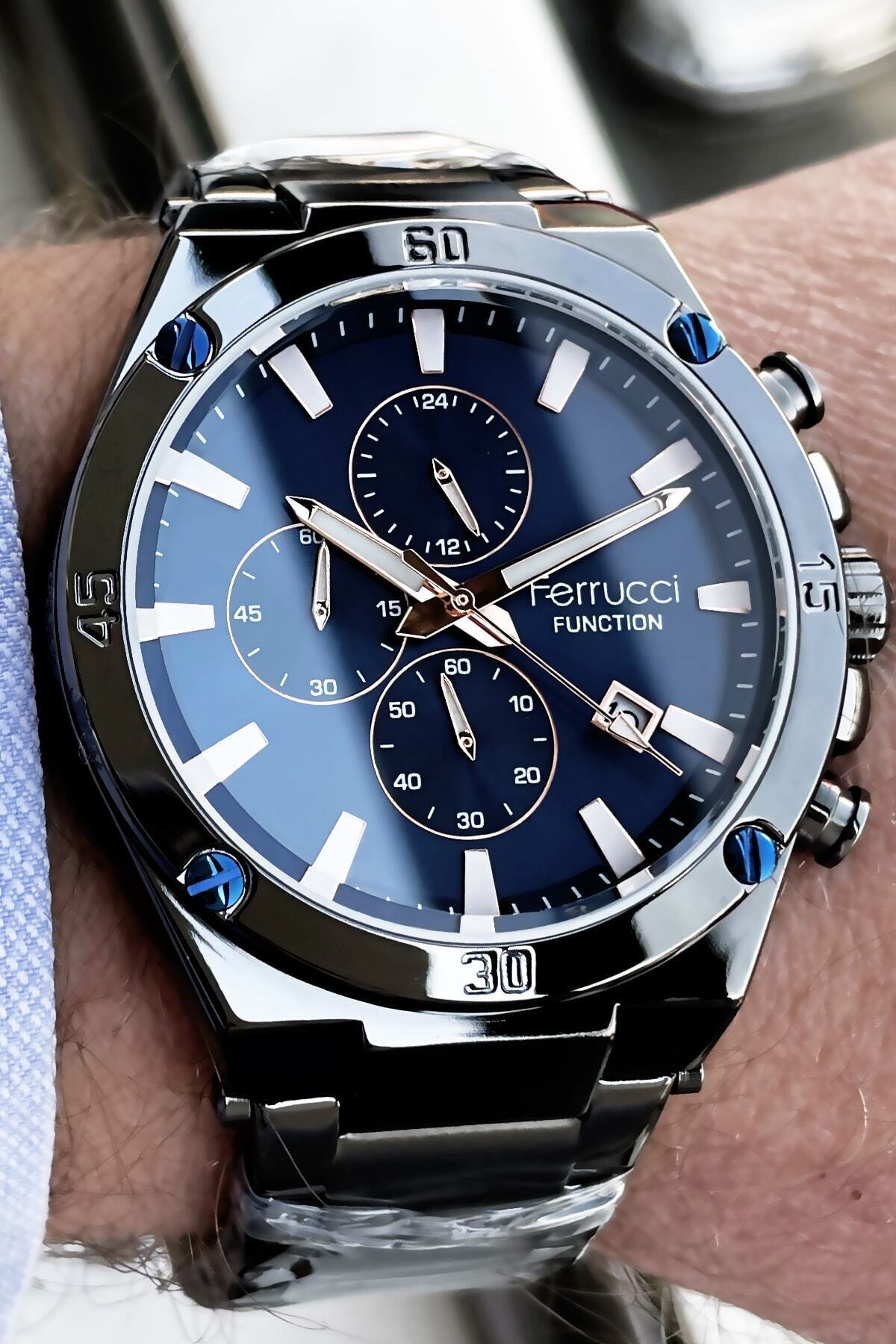 ساعت مچی مردانه مدل Function، ضدآب تا ۳ اتمسفر، بند فولادی دودی، رنگ Smoke، مدل Fre2014C4