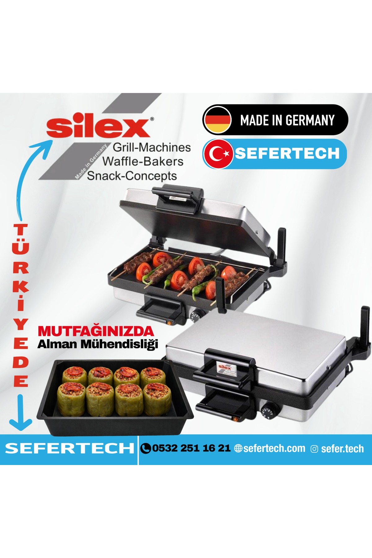 B*K様 tm-733S　35/50w SİLEX | Contact Grill Pizza Lahmacun Makinesi (TEPSİLİ) - Fiyatı