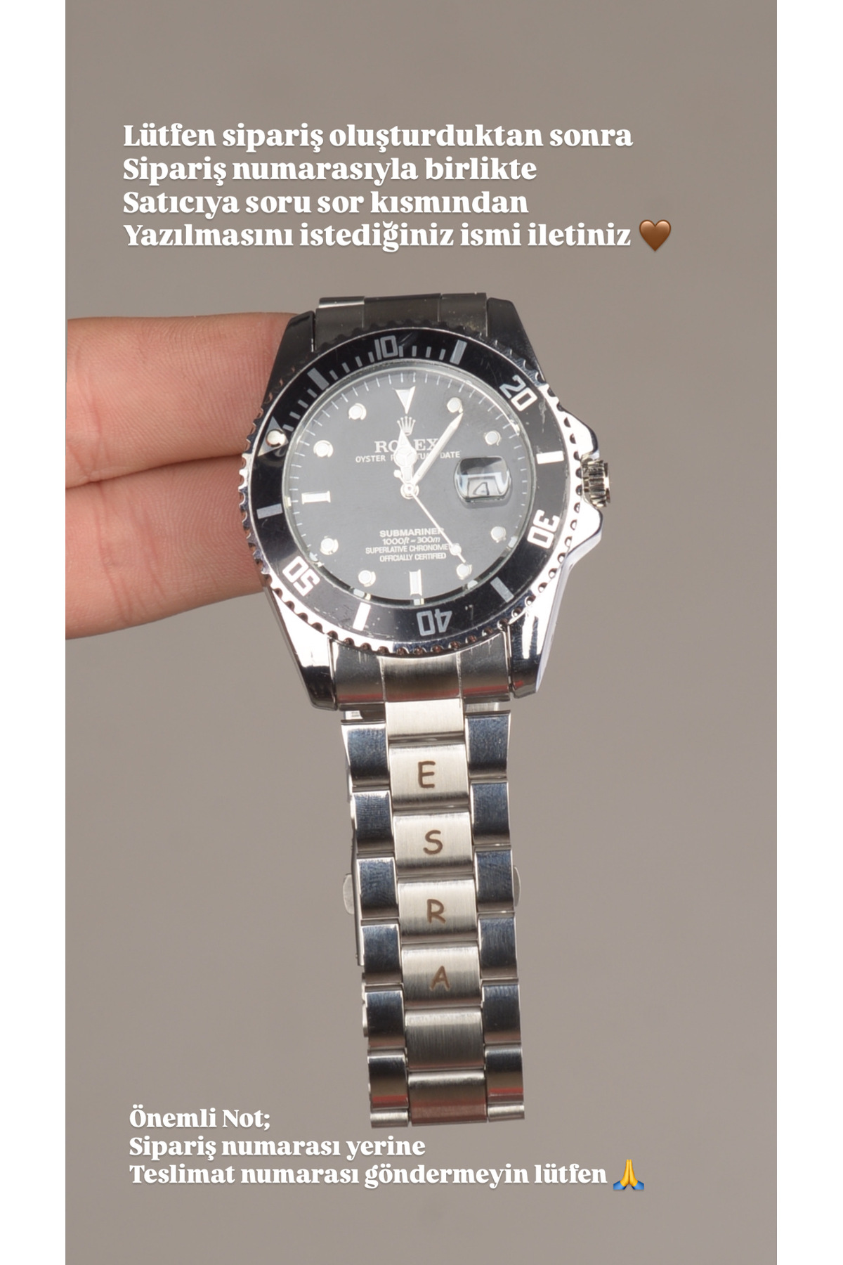 TAŞ DEVRİ HEDİYELİK  İsimli Kol Saati Siyah Ekran Çelik Kordon Erkek Kol Saat - Görsel 3