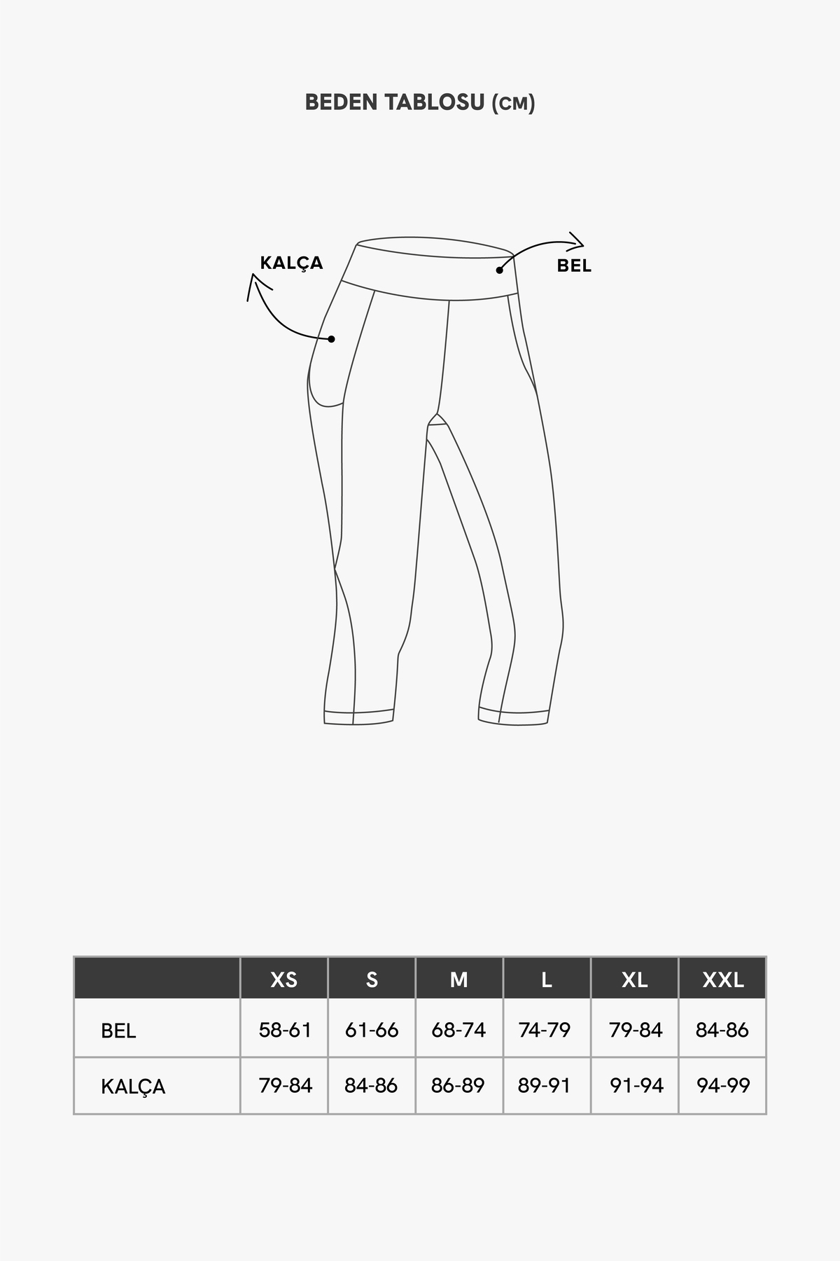 Los Ojos  Kadın Antrasit Yüksek Bel Toparlayıcı Çift Cepli Diz Altı Kapri Tayt Capri - Görsel 7