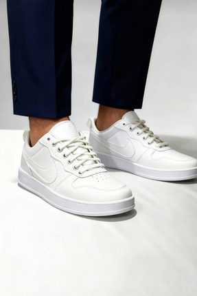 Ticen Erkek Beyaz Spor Ayakkabı | Günlük Rahat Sneaker | Yumuşak Taban Yürüyü...