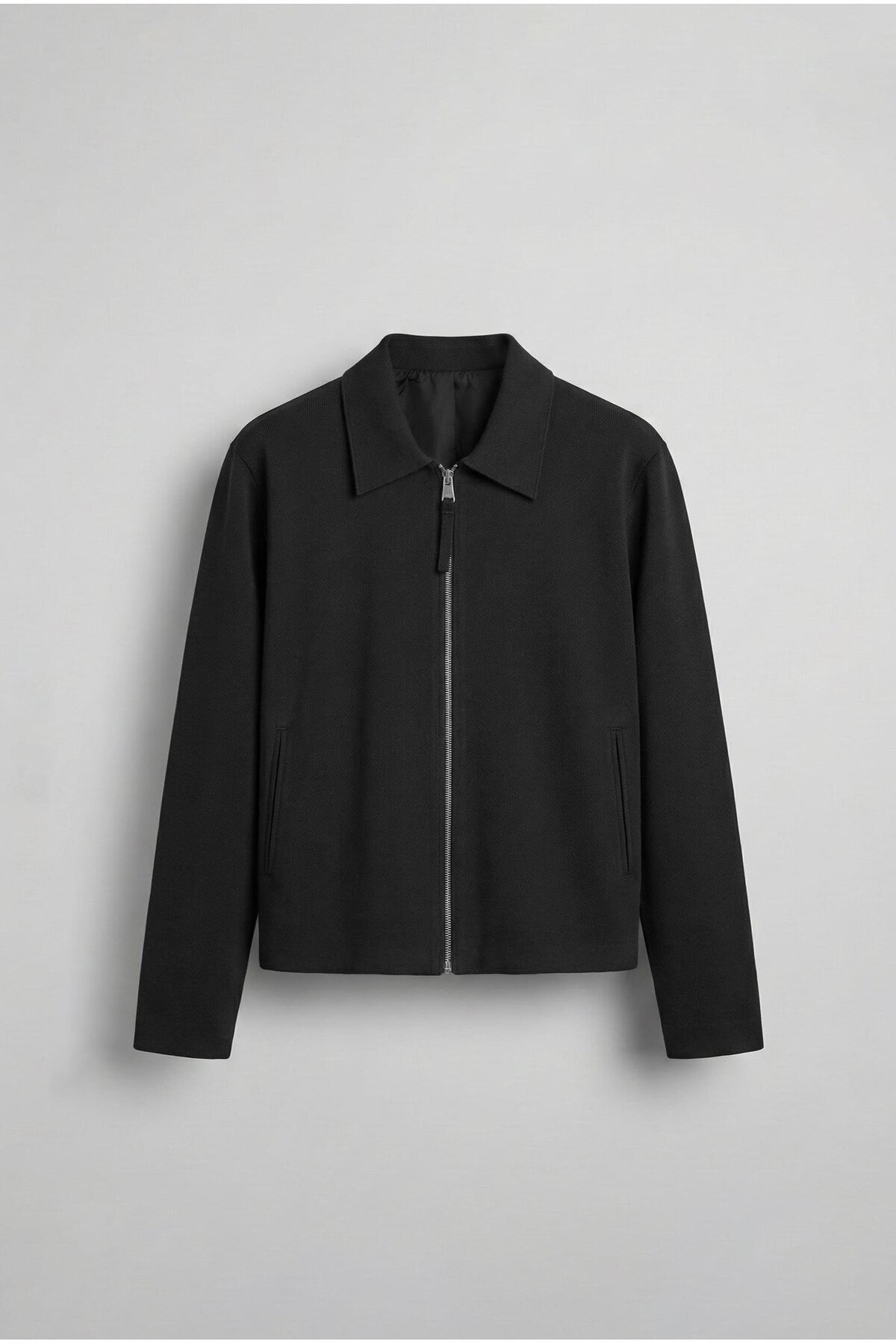 ablukaonline  Erkek Boxy Fit Rahat Ceket Siyah