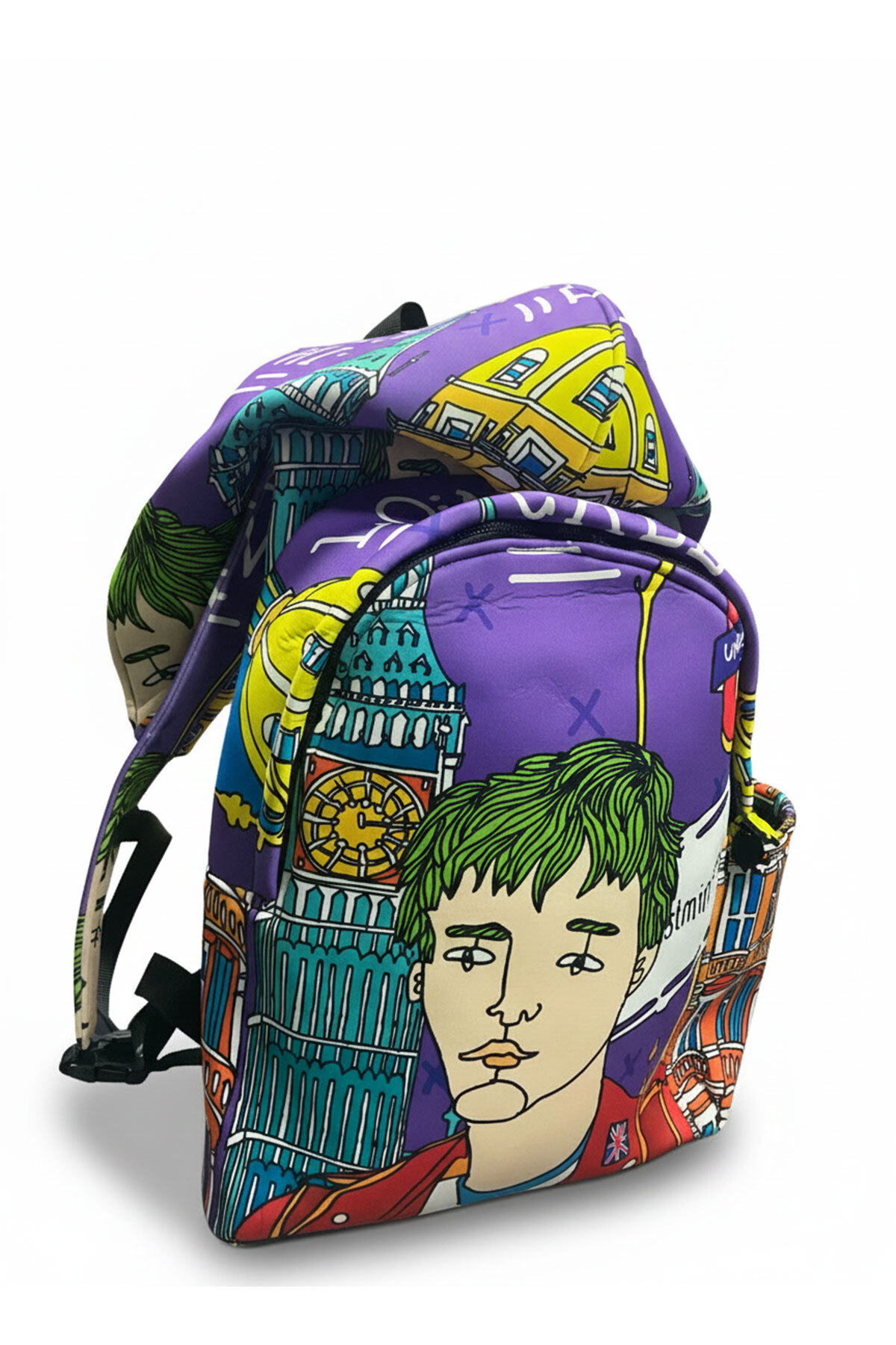 London İkigai City Series Back to School Detachable Hooded Lightweight Large School Backpack
