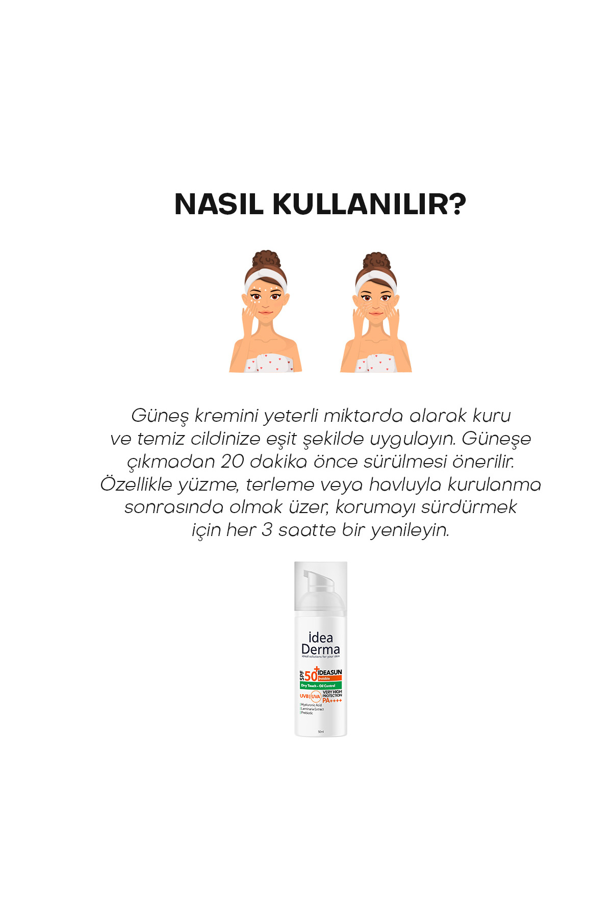 کرم ضد آفتاب آیدیاسان درای تاچ با SPF50+، 50 میلی لیتر — 8684215391294 — تصویر 4 از 5