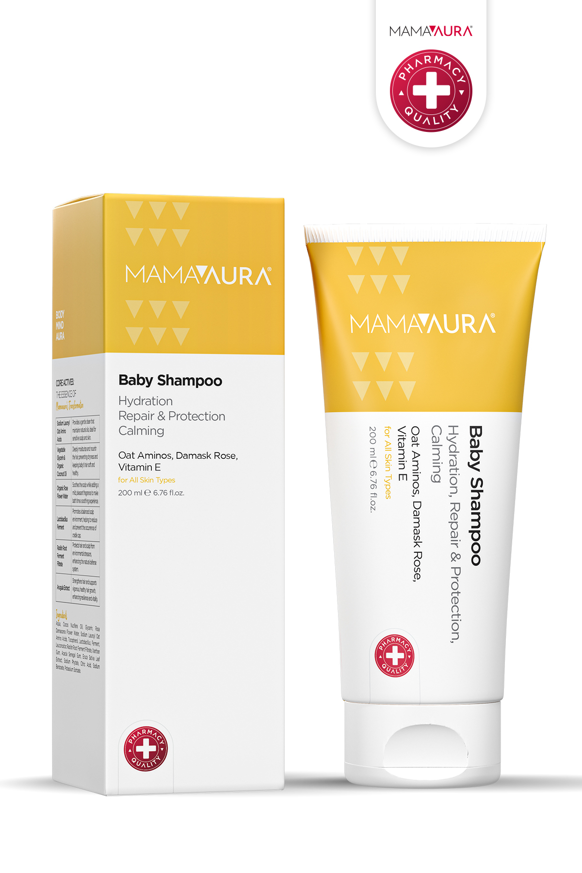 MAMAAURA Göz Yakmayan Bebek Şampuanı - Baby Shampoo 200 ml