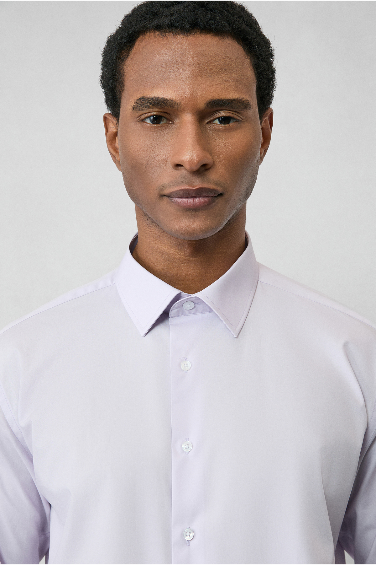 Kiğılı  Uzun Kol Slim Fit Dar Kesim Pamuk Klasik Gömlek - Görsel 6