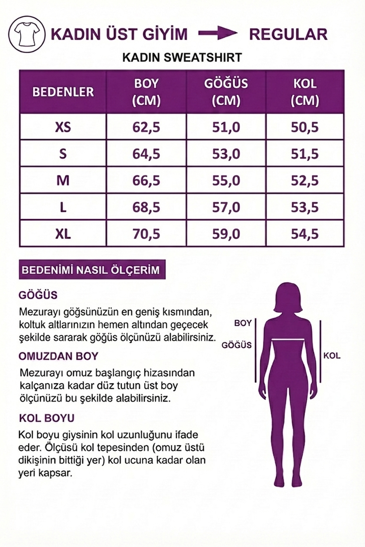 defys  Kadın Baskılı Sweat Mürdüm - Görsel 6