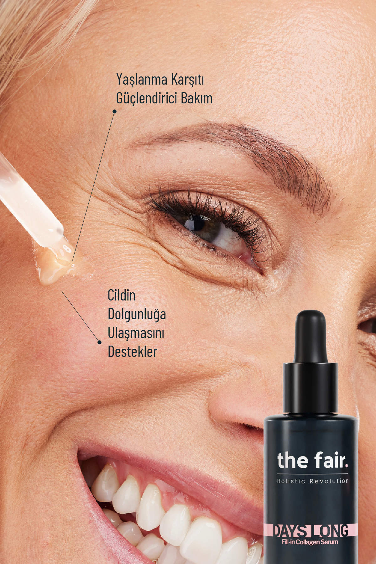 Days Long Kolajen Cilt Serumu %3 Hidrolize Kolajen Kırışıklık Ve Yaşlanma Karşıtı Serum 30 ml — ZZ.VV.SGT.2021/0508 — تصویر 4 از 6