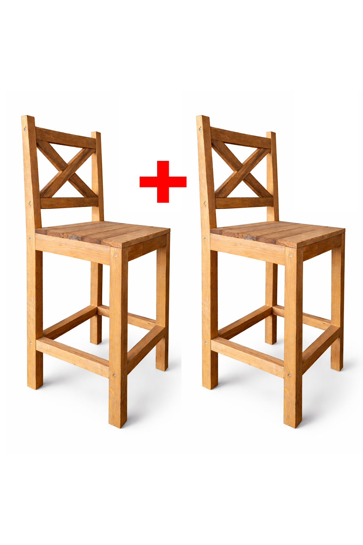 Bar Stool Wooden Chair Kitchen Bar Chair 2 pcs 5147