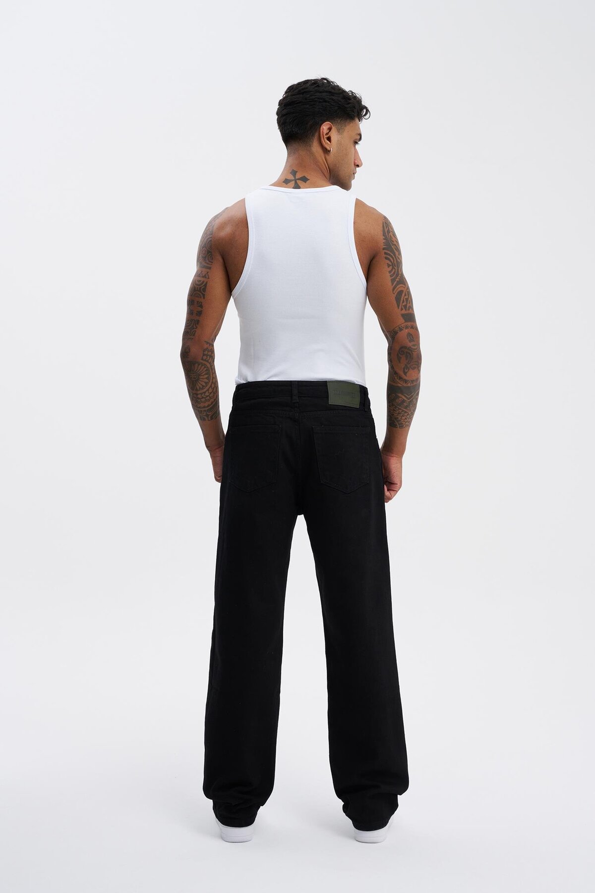 Machinist  Erkek Relaxed Baggy Jean Pantolon Siyah - Görsel 5