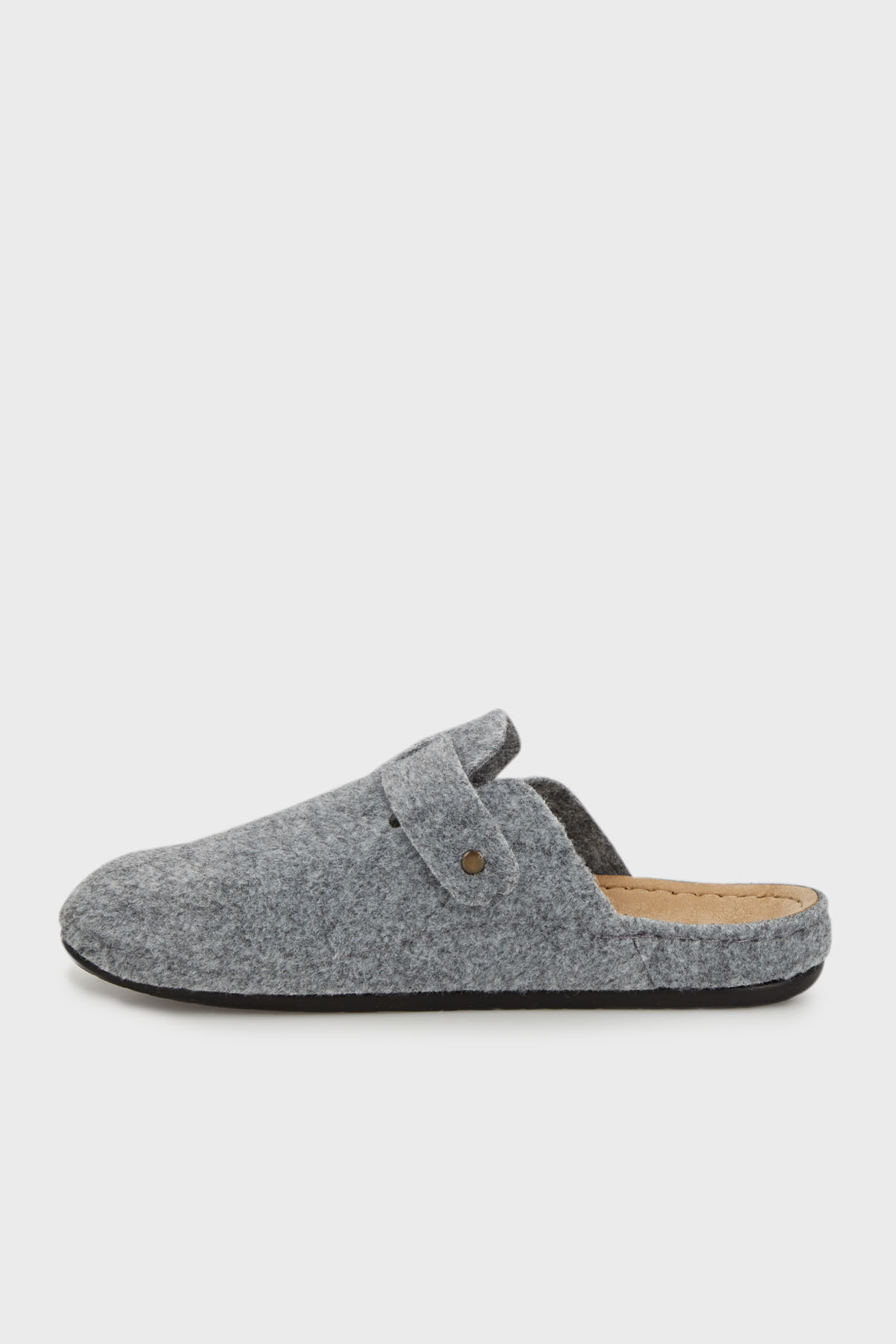 Buratti  Kemerli Keçe Kışlık Ev Terlik Erkek TERLİK 6711003 - Görsel 2