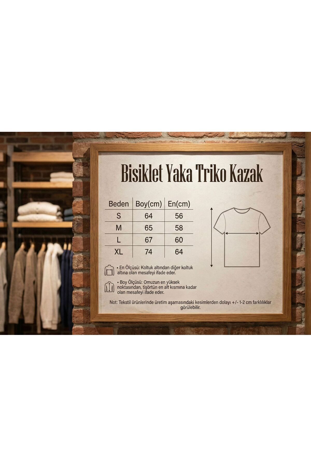 FAVORİST  ERKEK ÖRME TRİKO KAZAK BİSİKLET YAKA BTK - Görsel 5