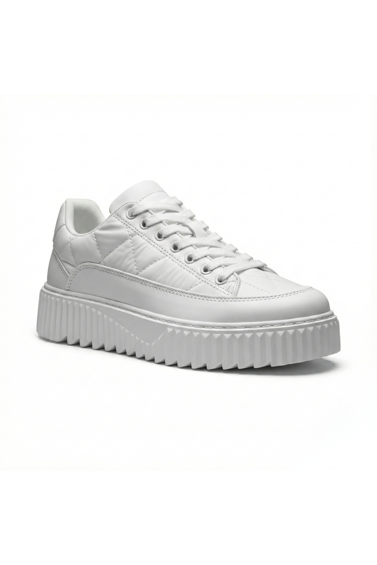 White Parachute Fabric Non-Slip Sole Men's Sneaker - Lightweight and Durable Sports Shoes BA0801